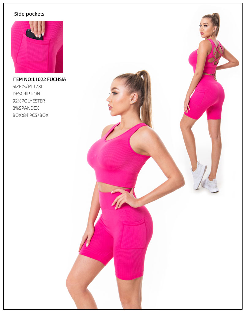 Crop Top & Yoga Pants 2 Pcs Set