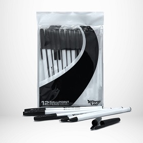 STICKPENS 12 PACK , BLACK INK