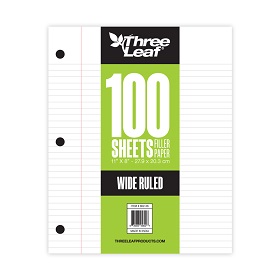 100 CT. Wide Ruled Filler Paper