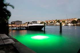 Green Mega-Watt Light Underwater