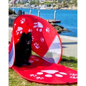 Red Dog Tent. One size fits all.