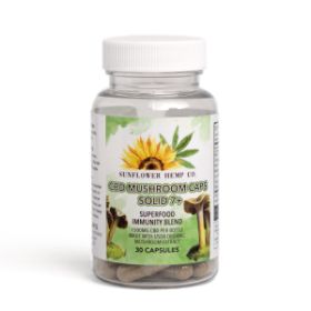 Solid 7+ CBD Mushroom Caps 1500mg