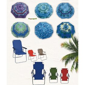 Umbrella's and Beach Chairs
