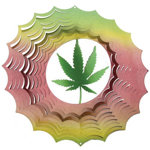 Multicolor Cannabis Leaf