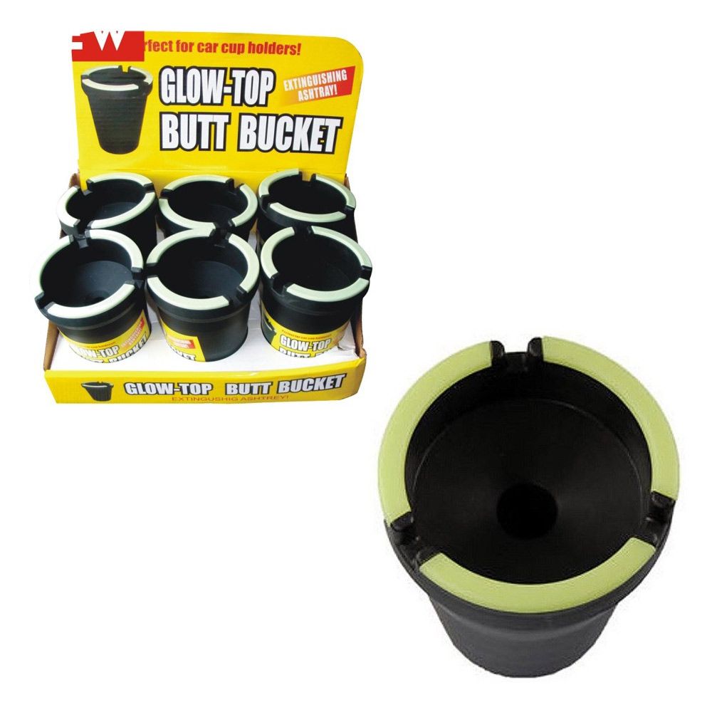 Car Cup Ashtray Glow In Dark 12ct