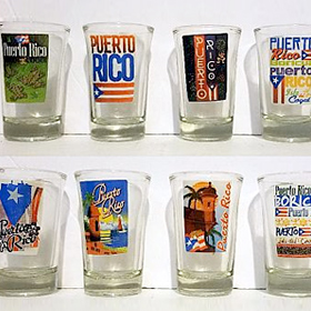 PUERTO RICO SHOT GLASSES