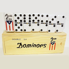 PUERTO RICO "FLAG" DOMINO