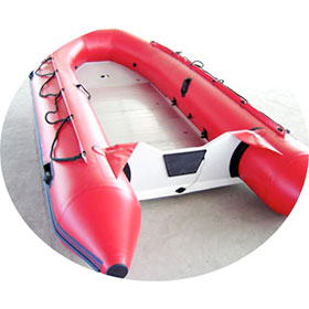 inflatable boats by pvc or hypalon fabrics