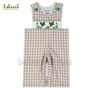 Smocked longall for baby boys