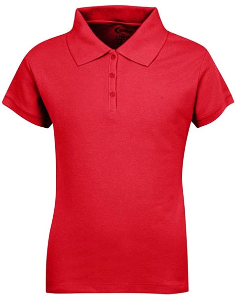 Girl Short Sleeve Pique Polo Shirt