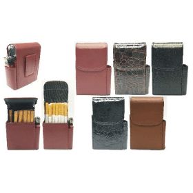 Leatherette Cigarette Case Dispenser; 100s