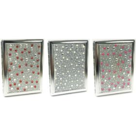 Studded Pearl Design Metal CIGARETTE CASE