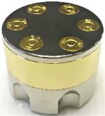 GOLD Bullet Design 3-Part Metal Tobacco Herb Grinder