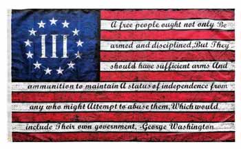Freedom / Betsy Ross/ When Tyranny Becomes Law 3 x 5 FLAG