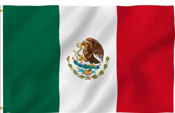 3 x 5 MEXICO Flag