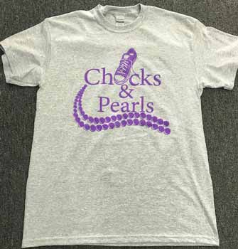 Chucks and Pearls ADULT Shirts