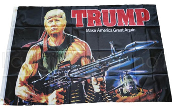 Rambo Trump 3 x 5 FLAGs