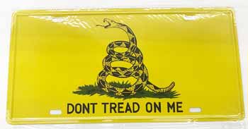 Don't Tread on Me LICENSE PLATE