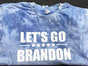 Blue Faded Let's Go Brandon Shirts