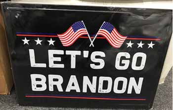 Lets Go Brandon Metal SIGN