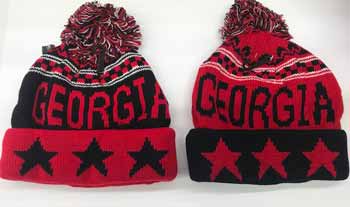 Georgia Star Pom Pom Winter CAPS