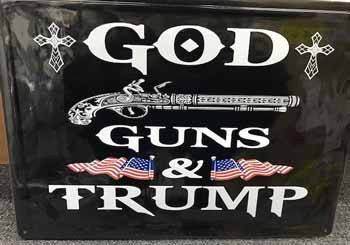 God Guns and Trump Metal SIGN