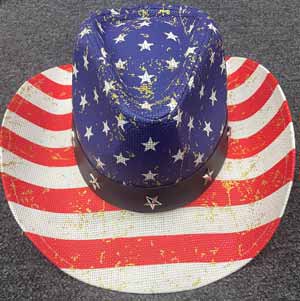 USA Cowboy CAPS with Yellow stripes