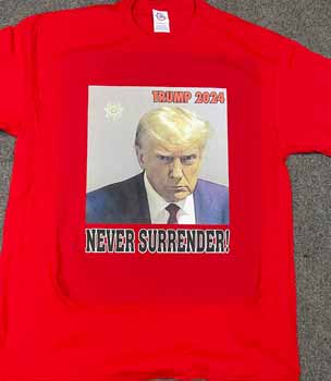 TRUMP Mugshot SHIRTS (Red)