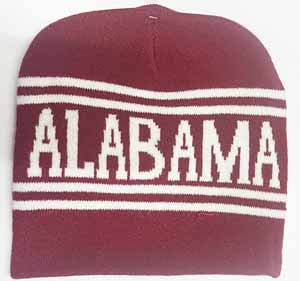 Alabama SHORT Beanies, Alabama Winter caps