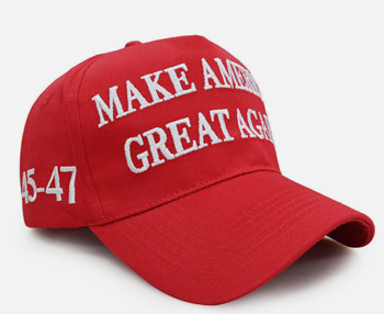 Red MAGA 45-47 Trump CAPS