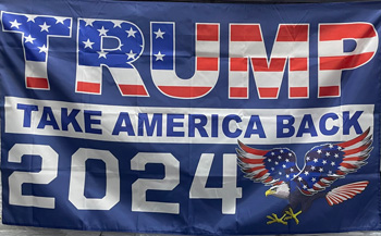Trump 2024 Eagle Take America Back 3 x 5 FLAGs