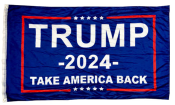 Trump 2024 Blue 3 x 5 FLAG Take America Back