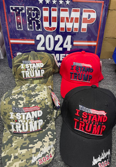 I Stand with Trump 2024 BASEBALL Caps