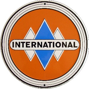 International DIAMOND Pattern Circle Sign