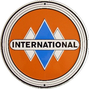 International DIAMOND Pattern Circle Sign