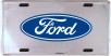 Ford Deluxe Chrome LICENSE PLATE