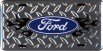 Ford with flames diamond LICENSE PLATE
