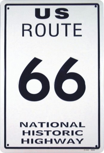 US ROUTE 66 National Historic Highway Wall Sign