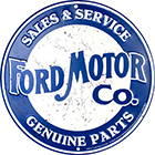 Ford Motor Company Sales & Service Circle SIGN