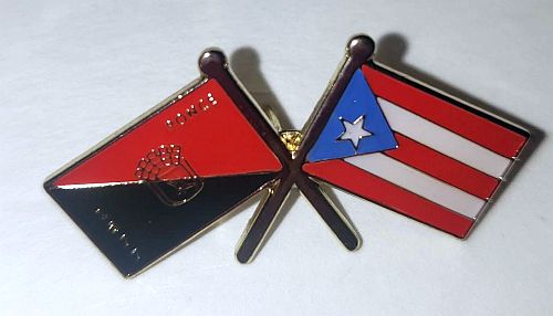 PUERTO RICO FLAGS ''PR-PONCE'' PIN