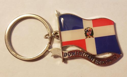 DOMINICAN REPUBLIC FLAG KEYCHAIN