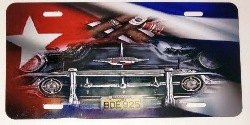 CUBA FLAG FULL COLOR CAR PLATE