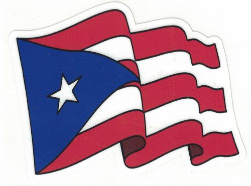 PUERTO RICO FLAG CAR STICKER