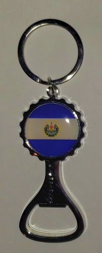 EL SALVADOR FLAG BOTTLE OPENER KEYCHAIN