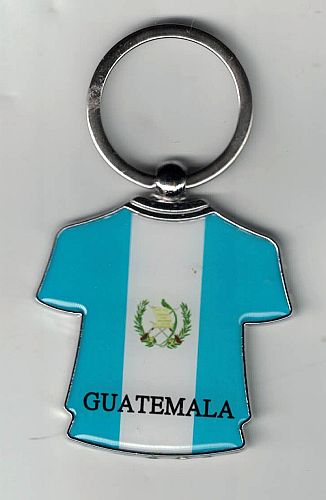 GUATEMALA FLAG ''T-SHIRT'' KEYCHAIN