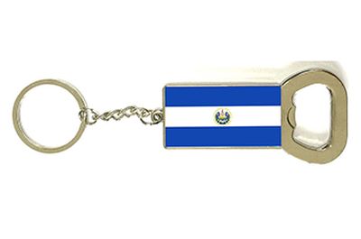 EL SALVADOR ''FLAG'' BOTTLE OPENER KEYCHAIN