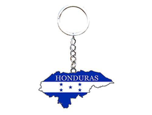 HONDURAS FLAG ''MAP'' KEYCHAIN