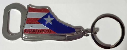 PUERTO RICO ''SNEAKER'' BOTTLE OPENER KEYCHAIN