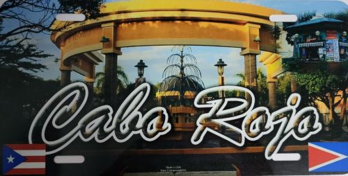 PUERTO RICO ''CABO ROJO'' FULL COLOR CAR LICENSE PLATE