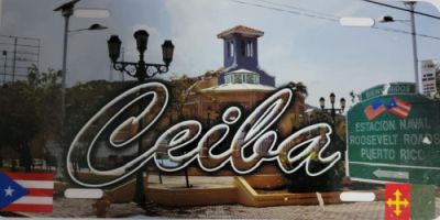 PUERTO RICO ''CEIBA'' FULL COLOR CAR LICENSE PLATE